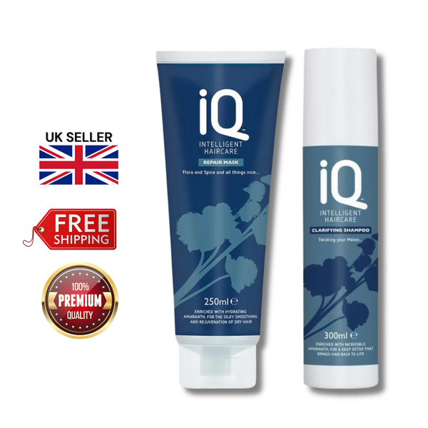 IQ Intelligent Haircare Clarifying Shampoo 300ml & Mask 250ml - Deep Cleanse!