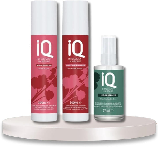 IQ Intelligent Daily Shampoo & Conditioner 300ml plus IQ serum 75ml Free P&P