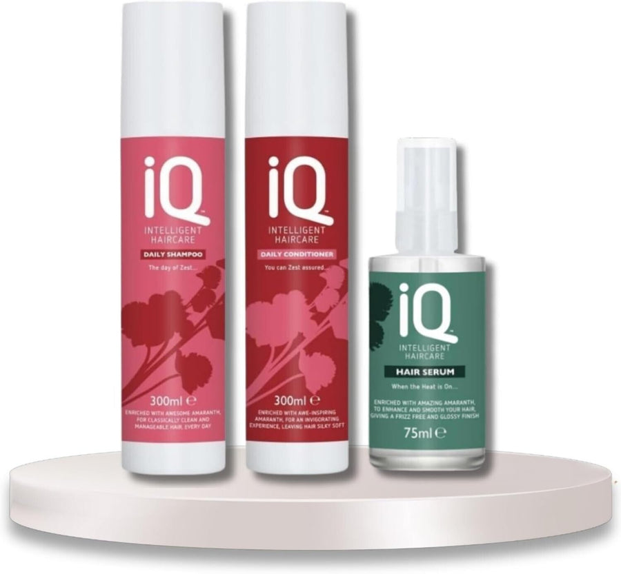 IQ Intelligent Daily Shampoo & Conditioner 300ml plus IQ serum 75ml Free P&P
