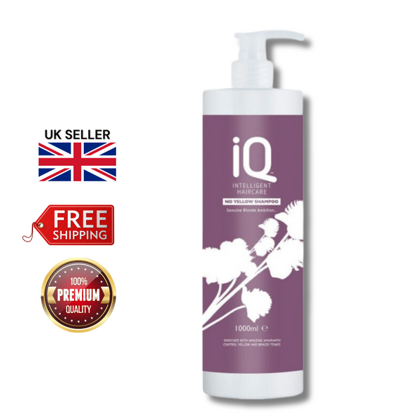 IQ Intelligent Haircare  No Yellow Shampoo 1000ml - Brighter & Cooler Tones!