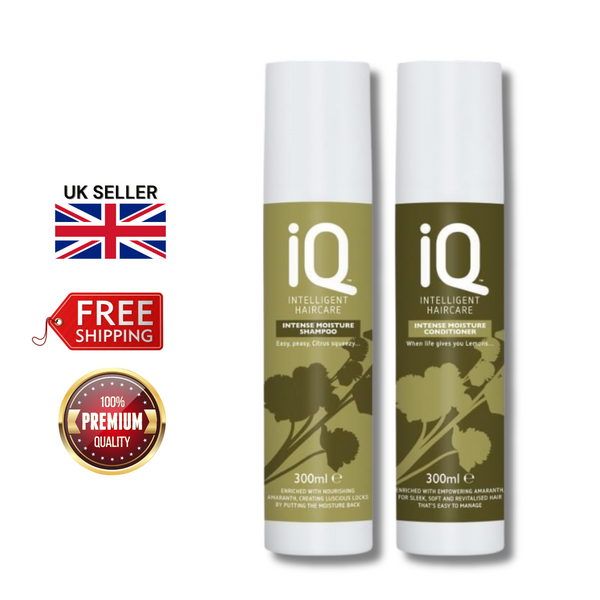 IQ Intelligent Haircare Intense Moisture Shampoo & Conditioner 300ml Bundle