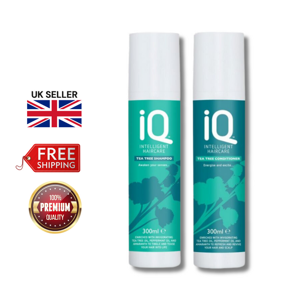 IQ Intelligent Haircare Tea Tree Shampoo & Conditioner 300ml - Tingling Fresh!