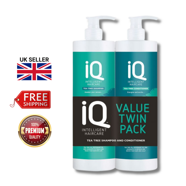 IQ Intelligent Haircare Tea Tree Hair Shampoo & Conditioner 1000ml - Fresh Hair!