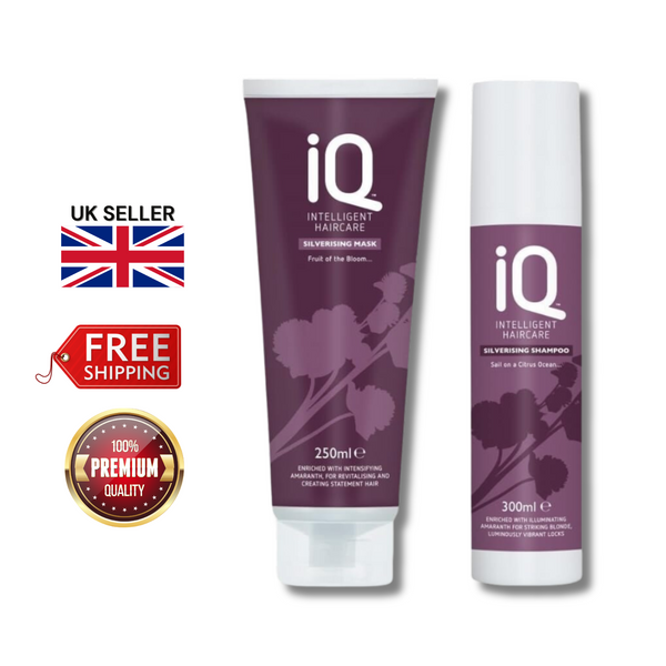 IQ Intelligent Haircare Silverising Shampoo 300ml & Mask 250ml - Silver Stunning