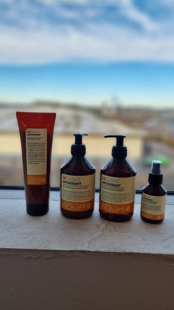 INSIGHT ANTIOXIDANT SHAMPOO, Conditioner, Mask and protective spray bundle