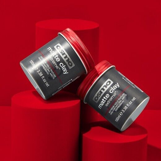 X2 Osmo Matte Clay Extreme Hold Texture Wax for Strong Hold 100ml-TWIN PACK