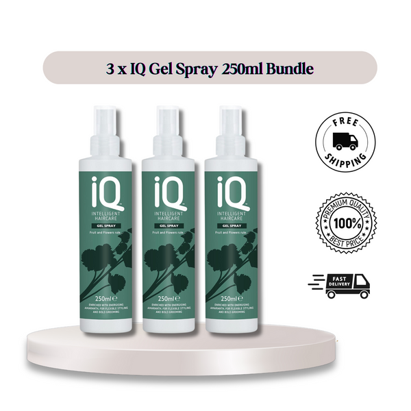 3 x IQ Intelligent Hair Gel Spray 250 ml - Spray it, Style it, Slay it!