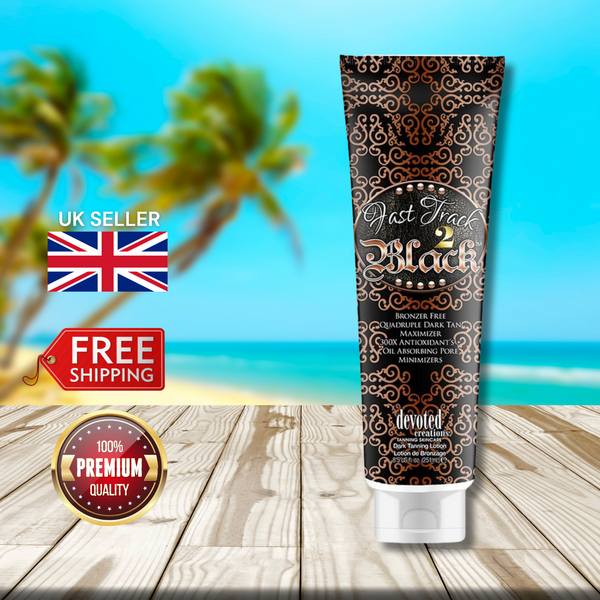 Devoted Creations Fast Track 2 Black Quadruple Dark Maximizer Lotion 270ml