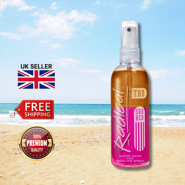 Radical Tan Sun Bed Super Dark Hot Tingling Spray 165ml - Hot tingle!