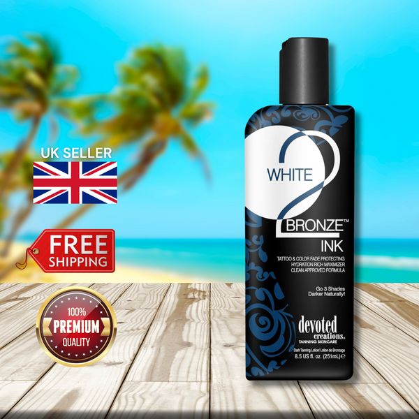 Devoted Creations White 2 Bronze Ink 251ml - Tattoo Protecting Tan Maximizer