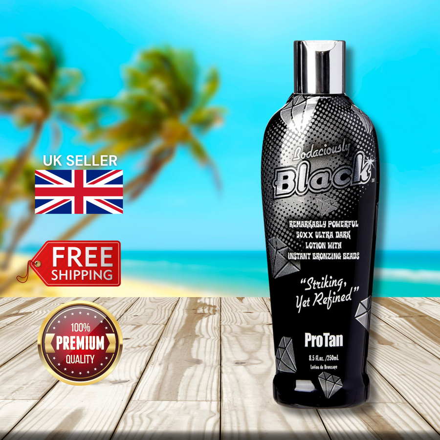 Pro Tan Bodaciously Black 250ml 50XX Ultra Dark Lotion 250ml - Next Level Tan!