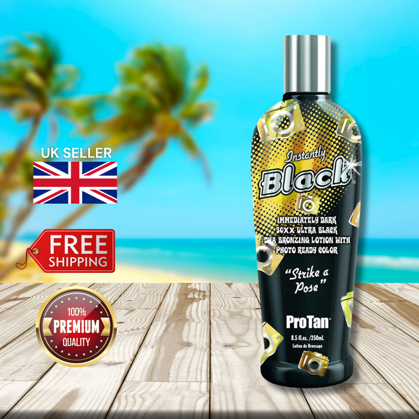 Pro Tan Instantly Black 50XX Ultra Black Bronzing Lotion 250ml - Instantly Dark!