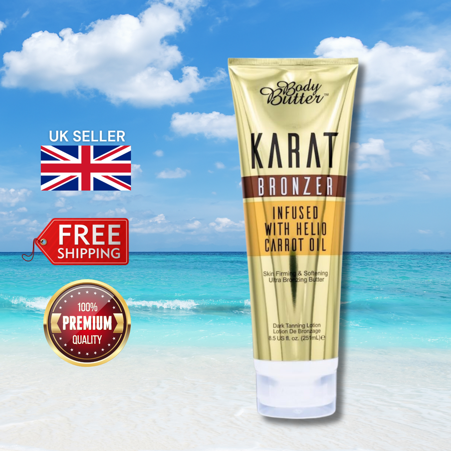 Body Butter Karat Bronzer Infused With Helio Carrot Oil 251ml - Instant Bronzer!