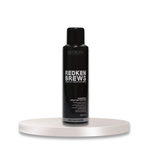 Redken Brews Hairspray 200ml - Strong hold, natural finish, and zero fuss!