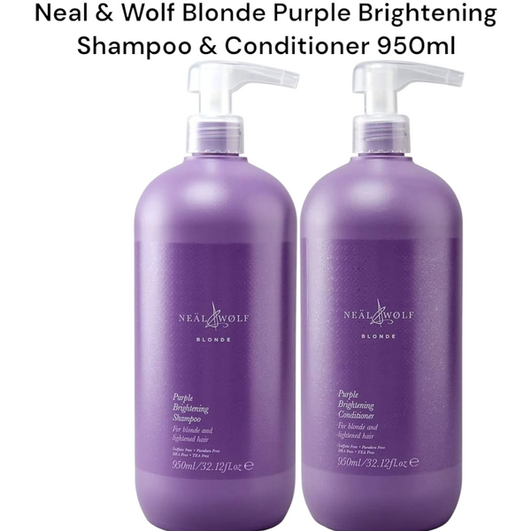 Neal And Wolf Blonde Purple Brightening Shampoo & Conditioner 950ml DUO
