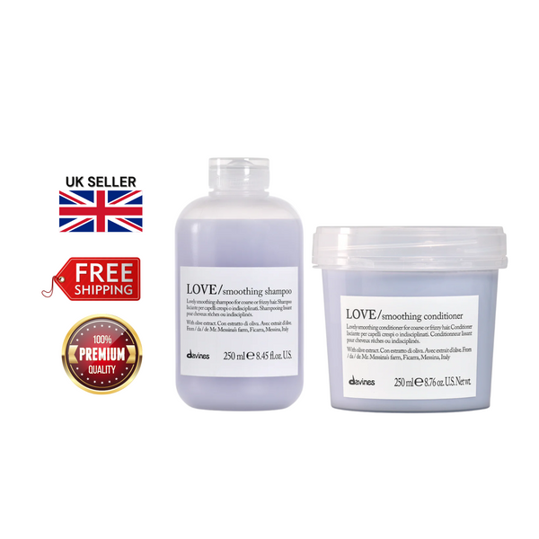 Davines Love Smoothing Shampoo & Conditioner 250ml Duo | Anti-Frizz Haircare Set