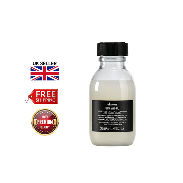 Davines OI Shampoo 90ml | Travel Size Shine-Enhancing Shampoo with Roucou Oil