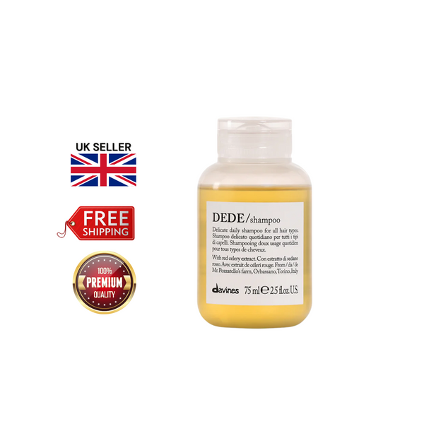 Davines DEDE Shampoo 75ml Travel Size | Gentle Daily Cleanser for All Hair Types