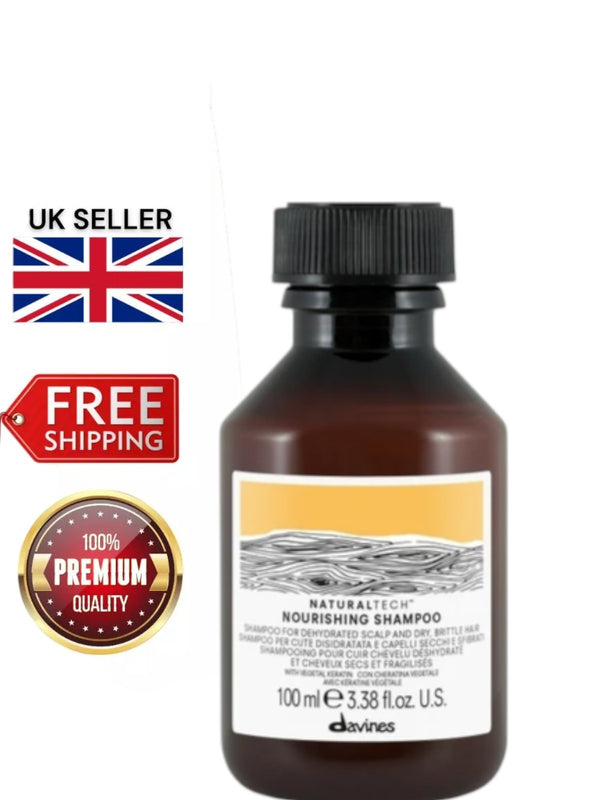 Davines Natural Tech Nourishing Shampoo 100ml – Dry & Damaged Hair Repair Treat