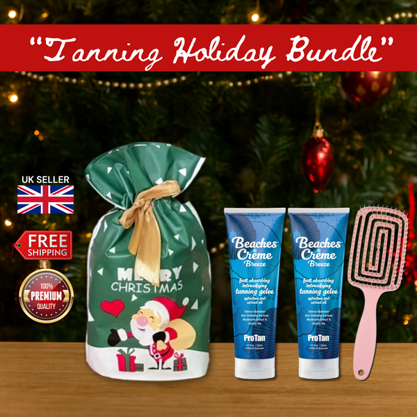 2 x Pro Tan Beaches & Crème Breeze 250ml + Hair Brush + Christmas Gift Bag 🎁